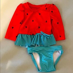 2 Piece Rash Guard swimsuit